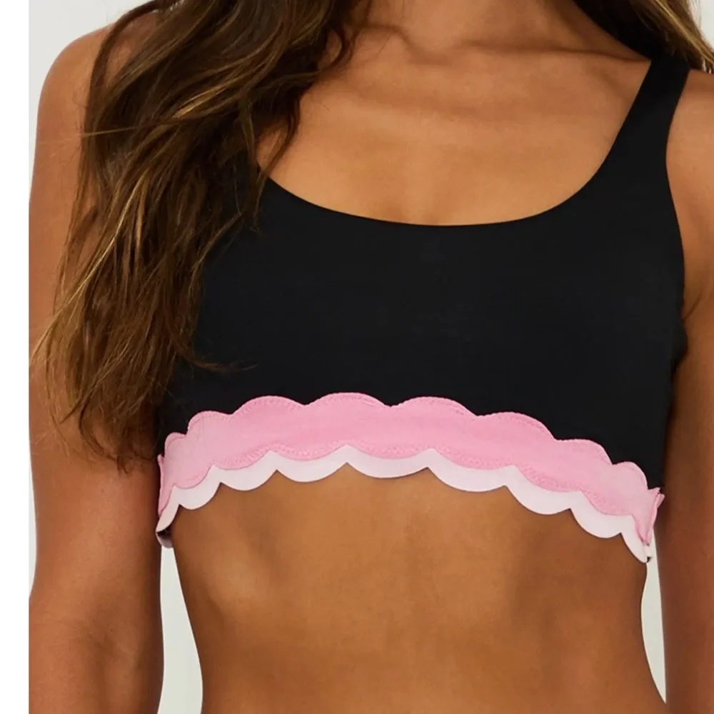 Beach Riot Marin Bikini Top Sweet Berry Wave, M, NWT - Picture 1 of 8